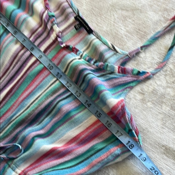 Staccato Colorful Striped Pink Purple and Blue Tiered Ruffle Sundress - Picture 6 of 12